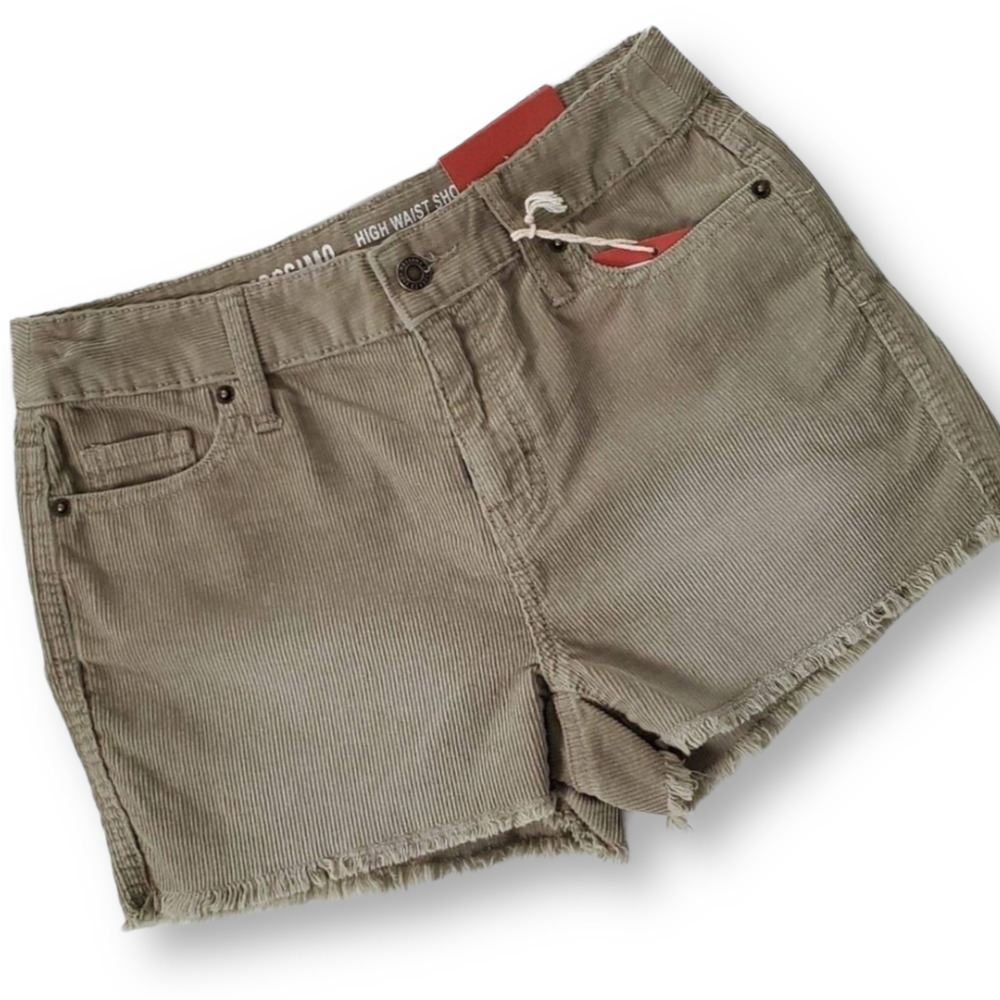 Mossimo High Waist Corduroy Shorts Olive Size 0